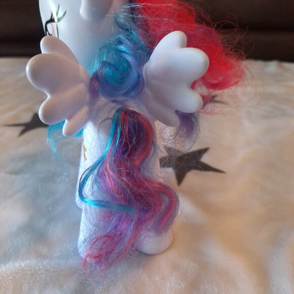 My Little Pony Hasbro 2013 Princess Celestia 8” MLP White Pony Colorful Mane - Picture 3 of 8